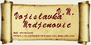 Vojislavka Mrđenović vizit kartica